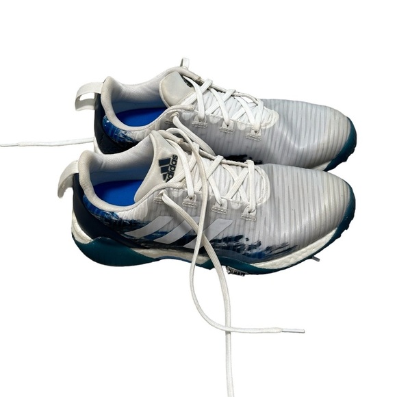 Men’s Adidas Golf 7 CODECHAOS Gray Blue Shoes Spikeless Lightweight Waterproof - Picture 11 of 11